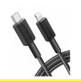 Anker A81B5G11 Cable USB-C a Lightning 0.9 m Negro, Conector Macho, Nylon, 30 W, Plug and Play