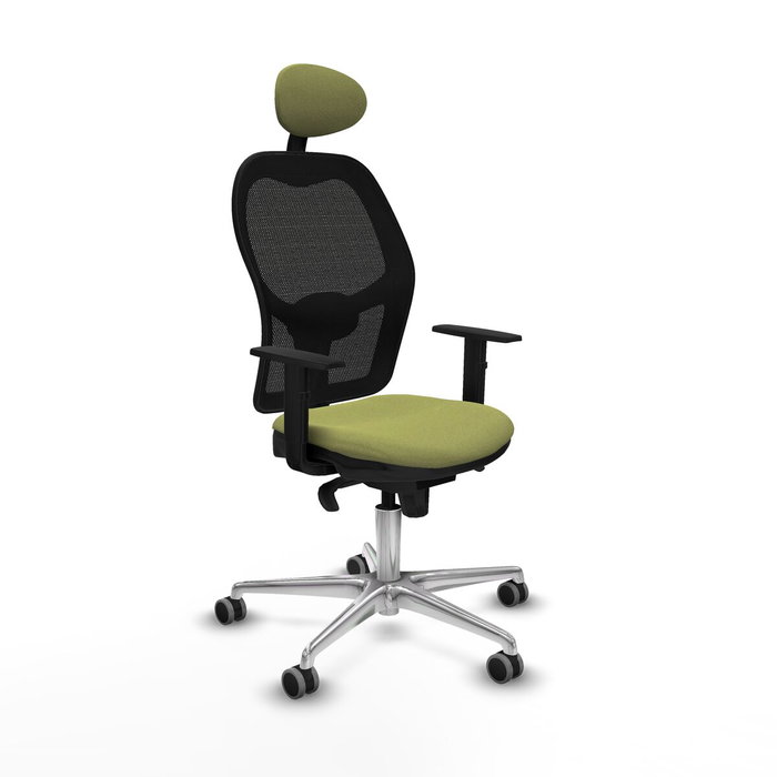 PIQUERAS Y CRESPO Silla de oficina Jorquera con mecanismo Sincro, Verde oliva y Negro PIQUERAS Y CRESPO Silla de oficina Jorquera con mecanismo Sincro, Verde oliva y Negro