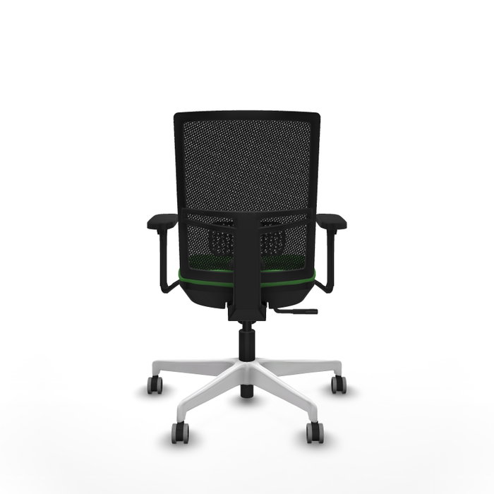 PIQUERAS Y CRESPO Silla de oficina Yunquera con mecanismo Sincro, Verde y Negro