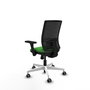 PIQUERAS Y CRESPO Silla de oficina Yunquera con mecanismo Sincro, Verde y Negro
