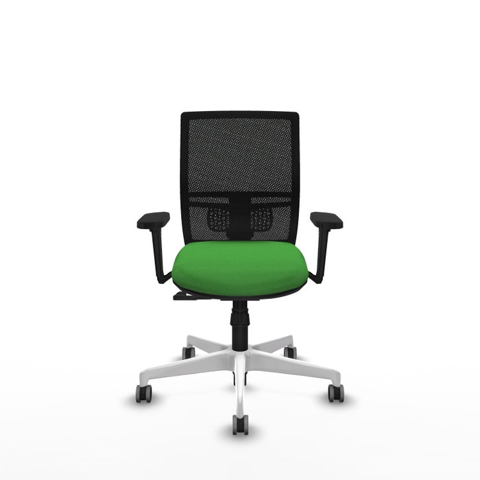 PIQUERAS Y CRESPO Silla de oficina Yunquera con mecanismo Sincro, Verde y Negro