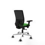 PIQUERAS Y CRESPO Silla de oficina Yunquera con mecanismo Sincro, Verde y Negro