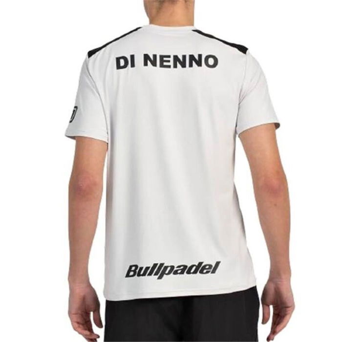 Camiseta de Manga Corta Hombre Bullpadel Dinneno 25V Gris claro Pádel