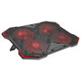 GENESIS Oxid 260 Base Refrigeradora para Portátil hasta 17.3 pulg, 4 Ventiladores, Negro y Rojo