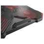 GENESIS Oxid 260 Base Refrigeradora para Portátil hasta 17.3 pulg, 4 Ventiladores, Negro y Rojo