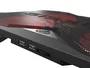 Genesis Oxid 260 Almohadilla Refrigeradora para Portátil 17.3" con 4 Ventiladores, 8 Ángulos Ajustables, Iluminación LED Roja y Concentrador USB 2.0 - Negro/Rojo