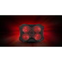 GENESIS Oxid 260 Base Refrigeradora para Portátil hasta 17.3 pulg, 4 Ventiladores, Negro y Rojo