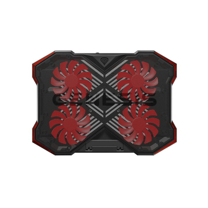 GENESIS Oxid 260 Base Refrigeradora para Portátil hasta 17.3 pulg, 4 Ventiladores, Negro y Rojo