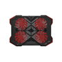 GENESIS Oxid 260 Base Refrigeradora para Portátil hasta 17.3 pulg, 4 Ventiladores, Negro y Rojo