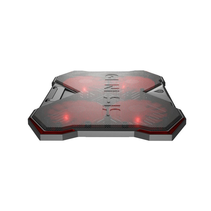 GENESIS Oxid 260 Base Refrigeradora para Portátil hasta 17.3 pulg, 4 Ventiladores, Negro y Rojo