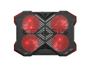 GENESIS Oxid 260 Base Refrigeradora para Portátil hasta 17.3 pulg, 4 Ventiladores, Negro y Rojo