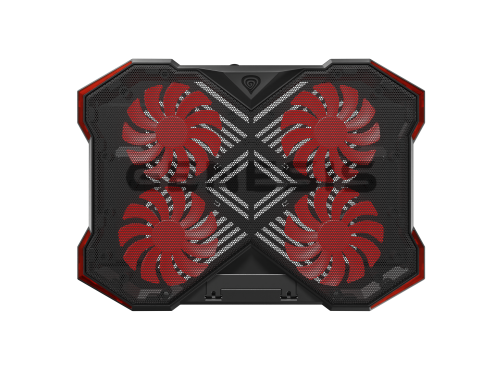 GENESIS Oxid 260 Base refrigeradora para portátil de 17,3 pulgadas, Negro y Rojo GENESIS Oxid 260 Base refrigeradora para portátil de 17,3 pulgadas, Negro y Rojo