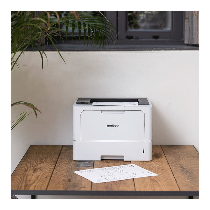 Brother HL-L5210DN Impresora Láser A4 Negra, 48 ppm, Duplex Automático, Resolución 1200 x 1200 DPI, Conectividad LAN/USB, para Hogar y Oficina