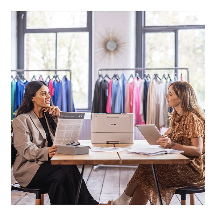 Brother HL-L5210DN Impresora Láser A4 Negra, 48 ppm, Duplex Automático, Resolución 1200 x 1200 DPI, Conectividad LAN/USB, para Hogar y Oficina