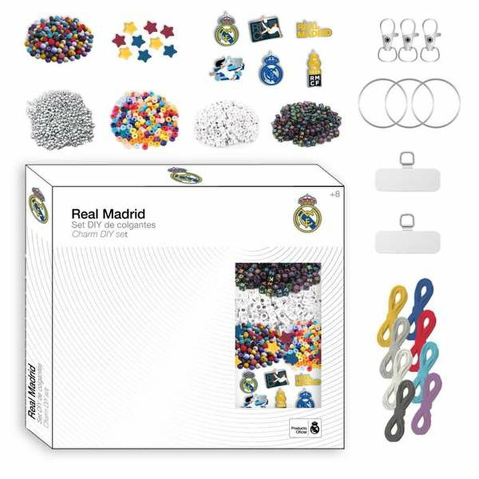 Cerdá Set de Bisutería y Clip para Bolsa Real Madrid Multicolor