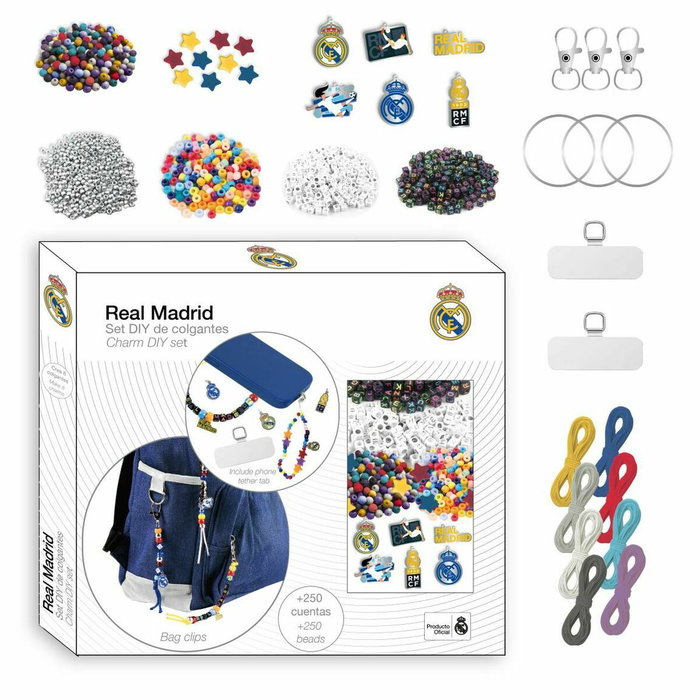 Cerdá Set de Bisutería y Clip para Bolsa Real Madrid Multicolor
