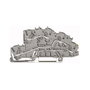 WAGO 2003-7645 Borna de conexión L/L/PE gris