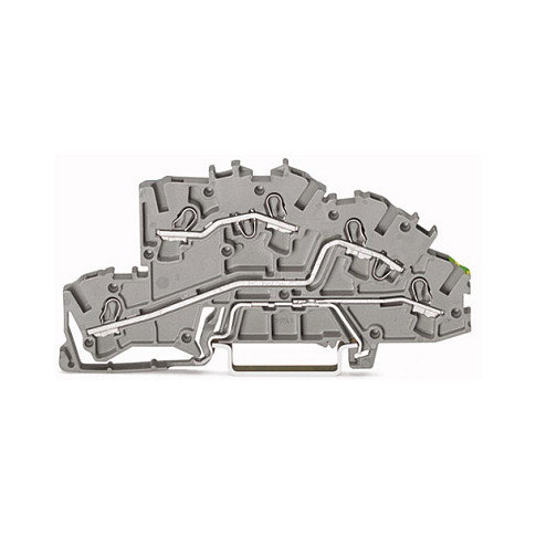 WAGO 2003-7645 Terminal de conexión L/L/PE Push-in CAGE CLAMP Gris WAGO 2003-7645 Terminal de conexión L/L/PE Push-in CAGE CLAMP Gris
