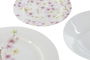 DKD Home Decor Vajilla Romantico Almendro 2024 Porcelana Set de 18 Piezas Rosa Verde Blanco 27 x 27 x 2 cm