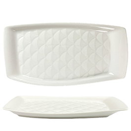 SUMMA Fuente SCATTA de Porcelana para Vajilla 35x18.5x2 cm (Set de 4)
