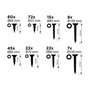 Black+Decker Surtido de tornillos torx 265 piezas