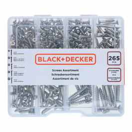 Black+Decker Surtido de tornillos torx 265 piezas