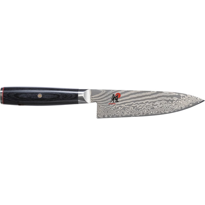 Miyabi 5000 FC-D Gyutoh 16cm de acero inoxidable con mango de madera Pakka negra