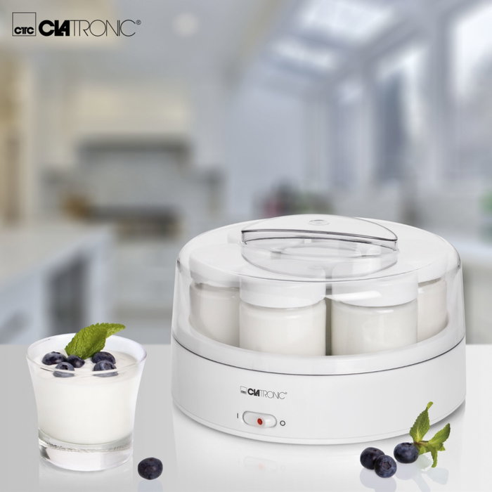 Clatronic JM 3344 Máquina de yogur, Blanco
