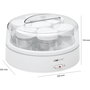 Clatronic JM 3344 Máquina de yogur, Blanco