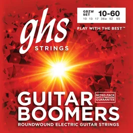GHS Eléctrica Boomers® Nickel Heavy Weight 10-60 Ghs Cuerdas para Guitarra