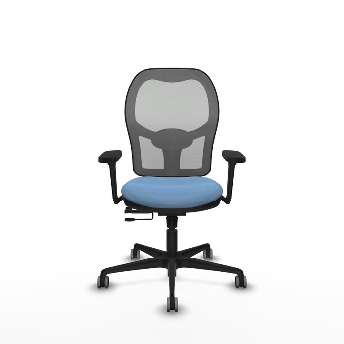 PIQUERAS Y CRESPO Silla de oficina Jorquera Azul cielo y Gris con mecanismo Sincro/Traslack PIQUERAS Y CRESPO Silla de oficina Jorquera Azul cielo y Gris con mecanismo Sincro/Traslack
