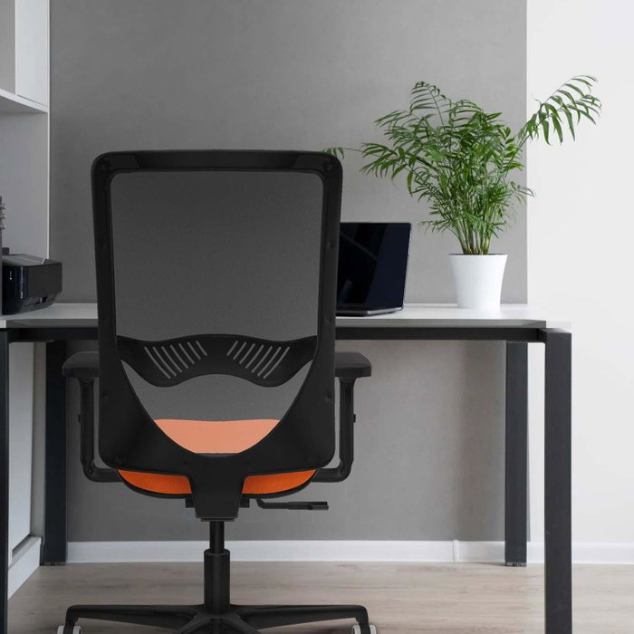 PIQUERAS Y CRESPO Silla de oficina Zulema Naranja oscuro y Blanco PIQUERAS Y CRESPO Silla de oficina Zulema Naranja oscuro y Blanco