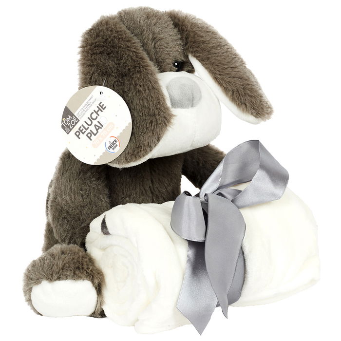 Tom et Zoe Juego de Peluche con Manta Puericultura 20 cm