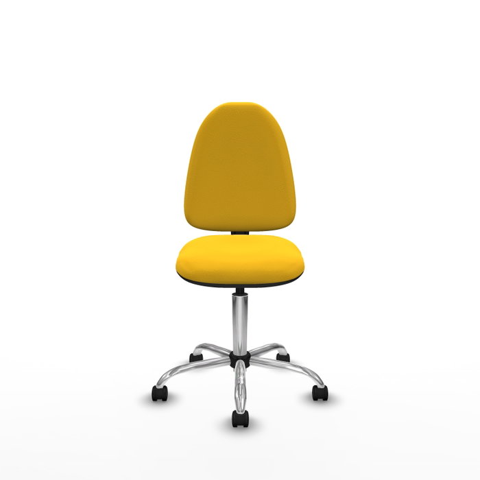 PIQUERAS Y CRESPO Silla de oficina Aýna sin brazos en Similpiel Amarillo PIQUERAS Y CRESPO Silla de oficina Aýna sin brazos en Similpiel Amarillo