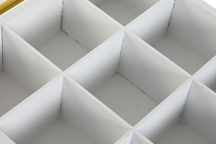 DKD Home Decor Caja Infusiones Teide 2023, Azul Verde, 24 x 6.5 x 24 cm