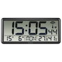 Hama Reloj de Pared Digital Jumbo Rectangular Negro