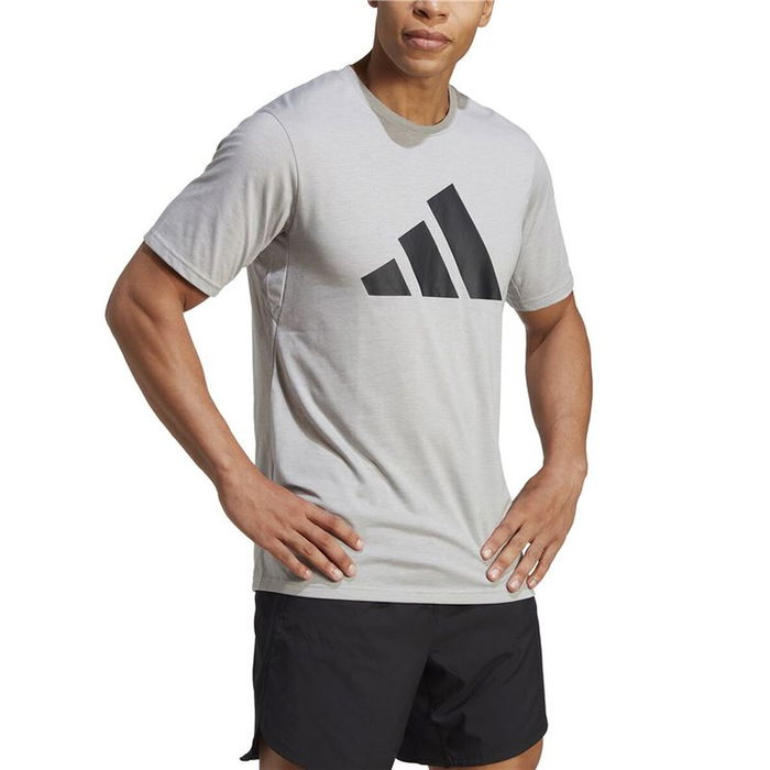 Camiseta Deportiva de Manga Corta Adidas Essentials Tr-Es Fr Logo Gris claro 13-14 Años