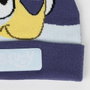 Cerdá Gorro Punto Aplicaciones Bluey Azul
