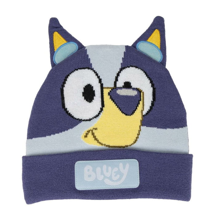 Cerdá Gorro Punto Aplicaciones Bluey Azul