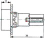 EATON ELECTRIC Interruptor de presión RMQ-16 16mm rojo
