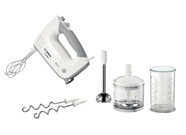 Bosch ErgoMixx MFQ36480 Batidora de mano 450 W, Gris/Blanco
