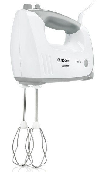 Bosch ErgoMixx MFQ36480 Batidora de mano 450 W, Gris/Blanco