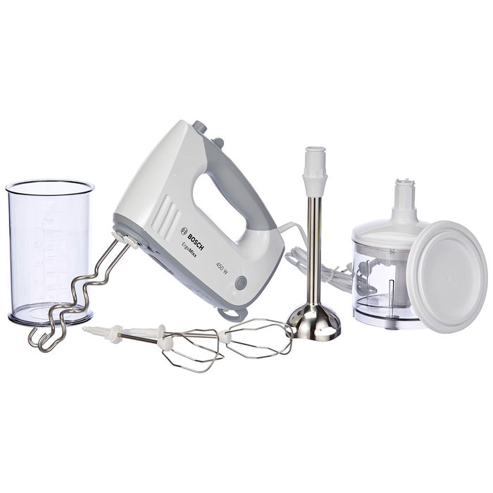 Bosch ErgoMixx MFQ36480 Batidora de mano 450 W, Gris/Blanco