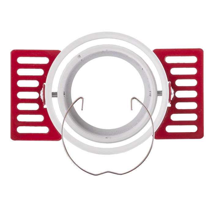 Aro Foco Downlight Circular Aluminio Blanco Basculante Integración Yeso Ø75mm Aro Foco Downlight Circular Aluminio Blanco Basculante Integración Yeso Ø75mm