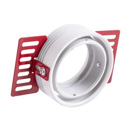 Aro Foco Downlight Circular Aluminio Blanco Basculante Ø75mm