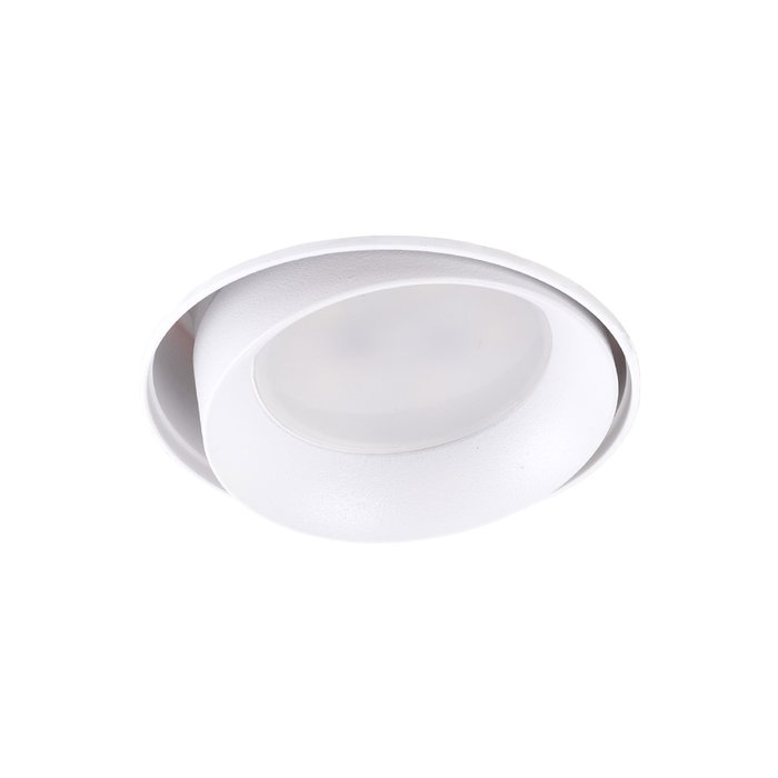 Aro Foco Downlight Circular Aluminio Blanco Basculante Integración Yeso Ø75mm Aro Foco Downlight Circular Aluminio Blanco Basculante Integración Yeso Ø75mm