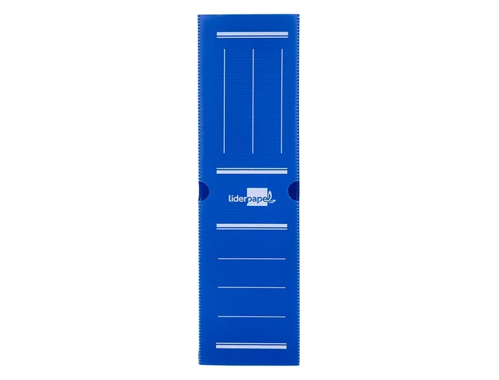 Liderpapel Caja de archivo definitivo plástico lomo 100 mm azul Liderpapel Caja de archivo definitivo plástico lomo 100 mm azul