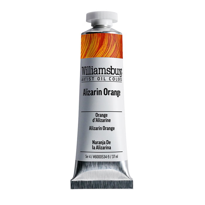 Williamsburg Pintura al óleo Naranja Alizarina 37 ml Williamsburg Pintura al óleo Naranja Alizarina 37 ml