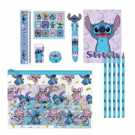 Cerdá Conjunto de Papelería Escolar Eva Stitch Azul