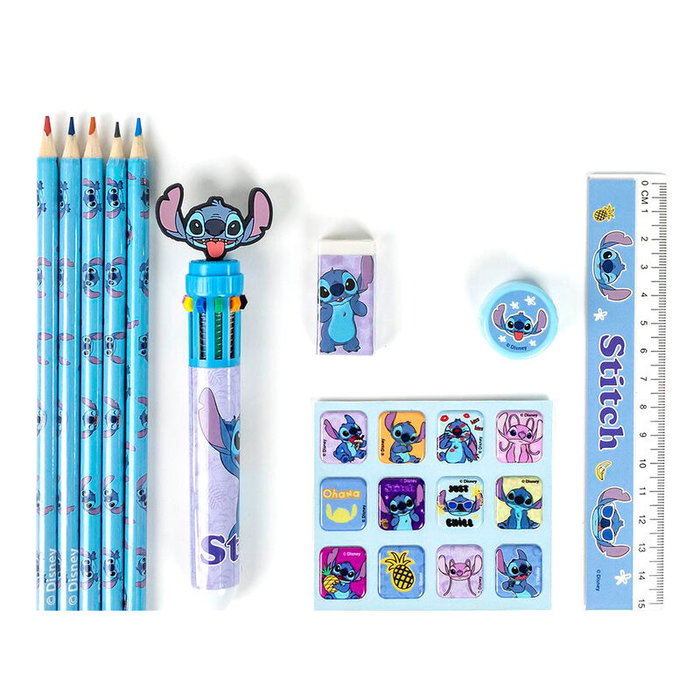 Cerdá Conjunto Papelería Escolar Stitch Disney Azul Cerdá Conjunto Papelería Escolar Stitch Disney Azul
